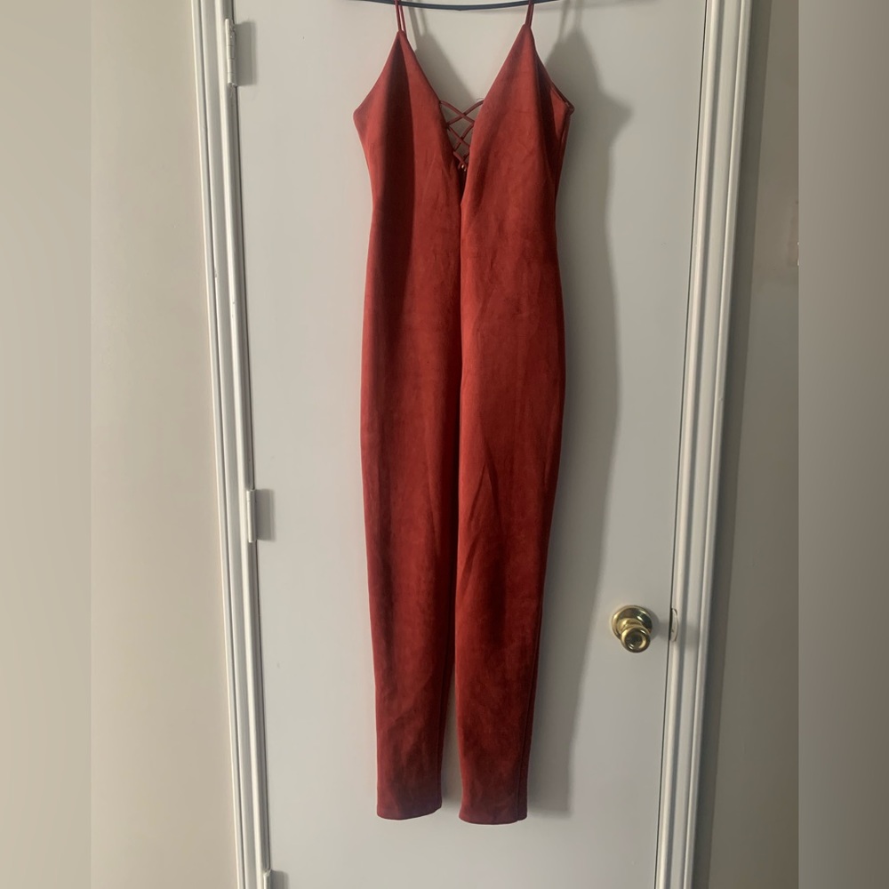 Burnt brownish jumpsuit